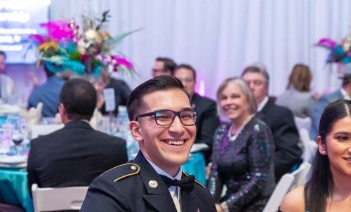 Sergeant Armando Garcia Jr., Saint Martin's University's America&rsquo;s Service Heroes Scholarship awardee.