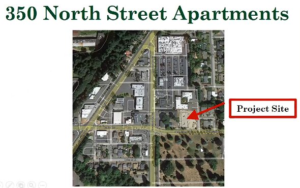 350 North Street in Brewery District is the site of an apartment project whose developers are applying for tax exemption.