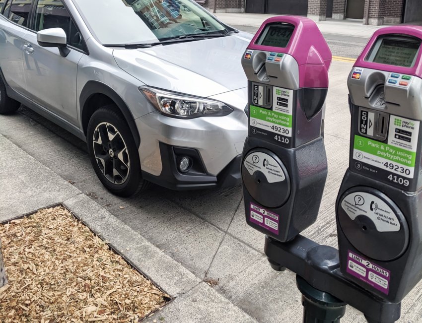 Olympia downtown parking meters are free for two and three-hour parking meters until December 26.