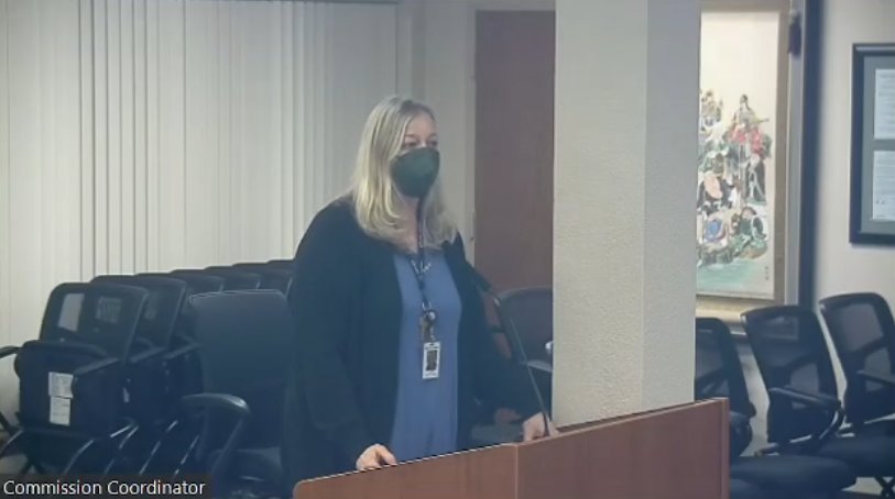 Port Executive Services Director Lisa Parks briefed the Port commission about the proposed amendments to the contract of a federal lobbying firm.