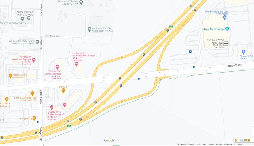Washington State Department of Transportation (WSDOT) will close the northbound lane of the I-5 on-ramp at Martin Way, near College Street, from 10 a.m. to 2 p.m. to hold tree-felling operations tomorrow, March 15.