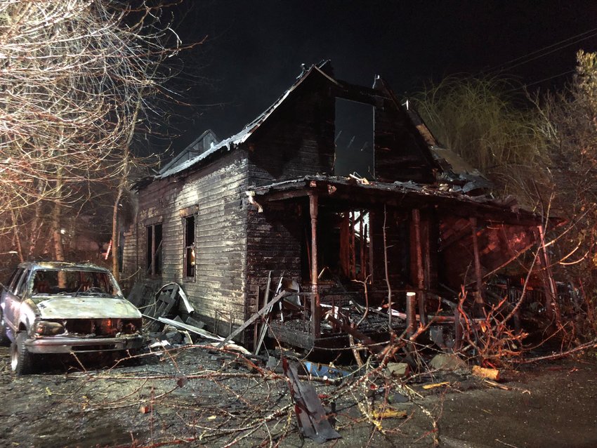 The fire at 511 7th Avenue SE in Olympia was substantially extinguished by 8:30 p.m. on Sat., March 18, 2023.