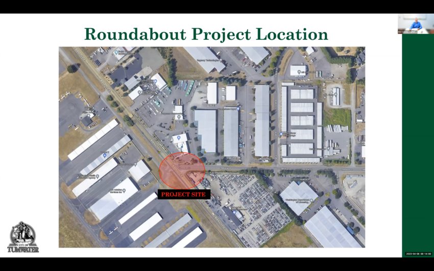 The site for the Old Highway 99 and 79th Avenue Roundabout Project.
