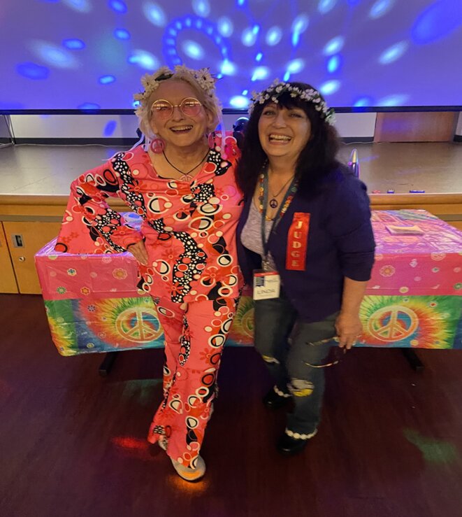 Ladies fashion at the dance party at the Lacey Senior Center