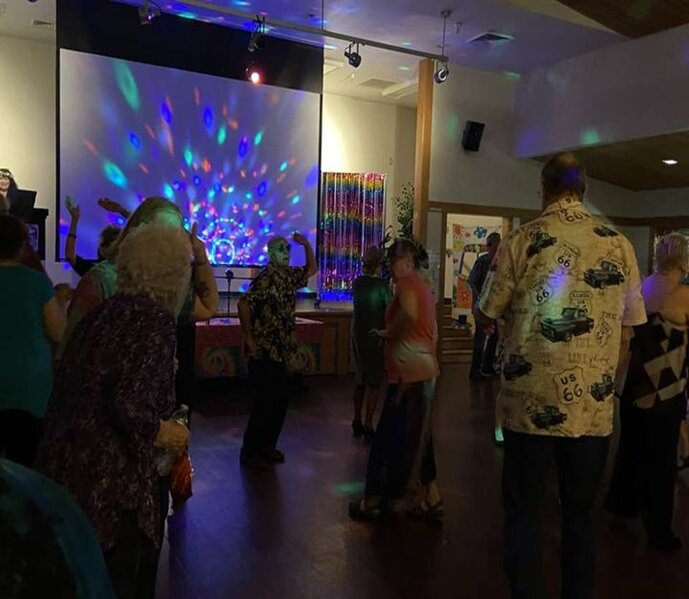 Dance floor at the 60's dance party at the Lacey Senior Center