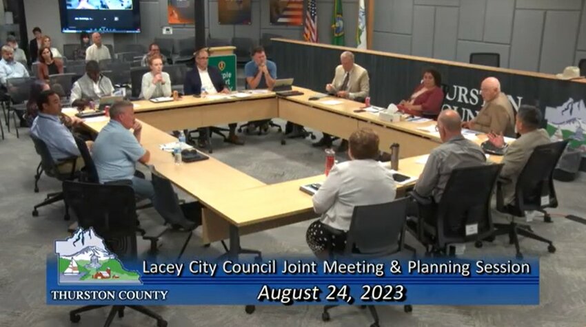 The Thurston County Board of Commissioners (BOCC) and the Lacey City Council met to discuss plans for Urban Growth Area (UGA) and other matters concerning the two jurisdictions on August 24, 2023.
