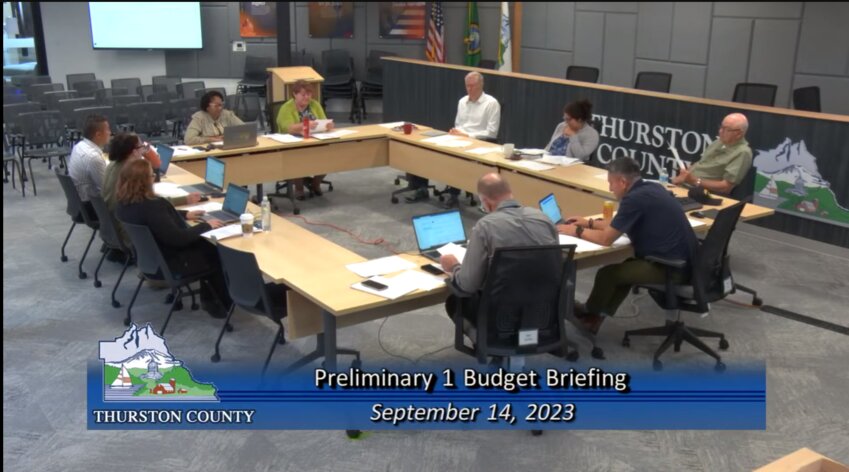 Thurston County Commissioners and the Budget Office collaborate to balance the 2024 General Fund.