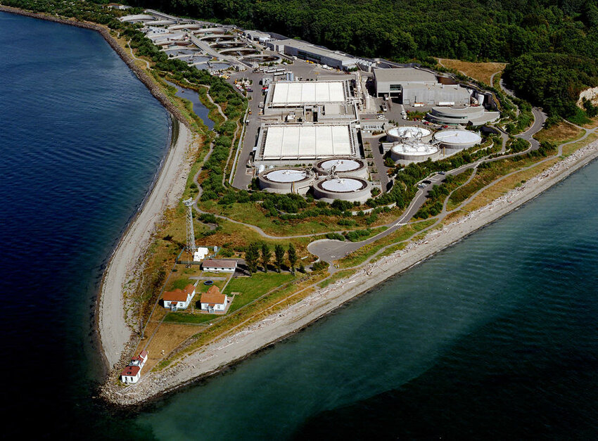 West Point Treatment Plant in Discovery Park (Courtesy of King County Wastewater Treatment Division)