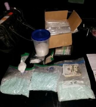 A large amount of illegal drugs found inside the drug suspect&rsquo;s vehicle