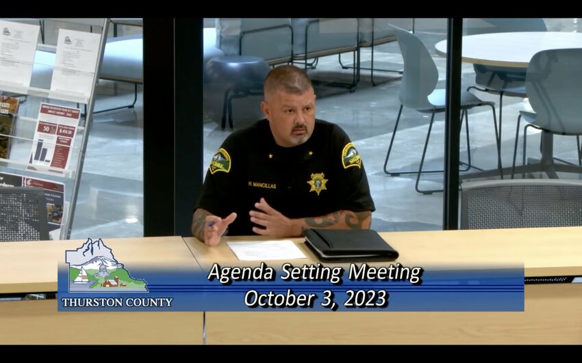 Operations Chief Ruben Mancillas met with Thurston County&rsquo;s Board of County Commissioners yesterday, October 3, to discuss the interlocal agreement with the City of Olympia for the Dive Rescue Team.