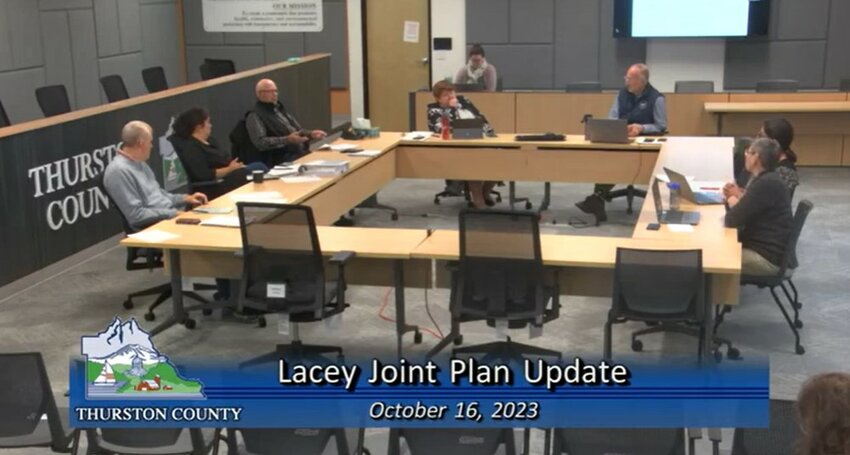 The Thurston County Planning Commission briefed the Board of County Commissioners on October 16, 2023 regarding the proposed updates to the Lacey Joint Plan.