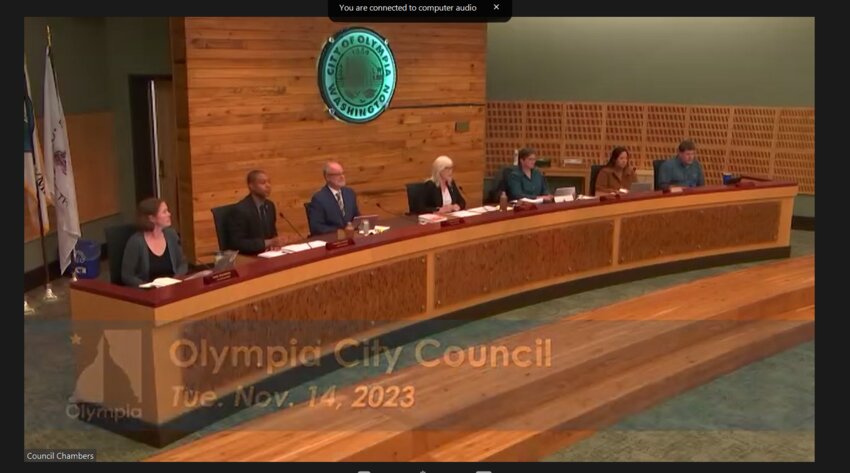 The Olympia City Council held a public hearing on the proposed additional residential areas for the MFTE program on Tuesday, Nov. 14, 2023.