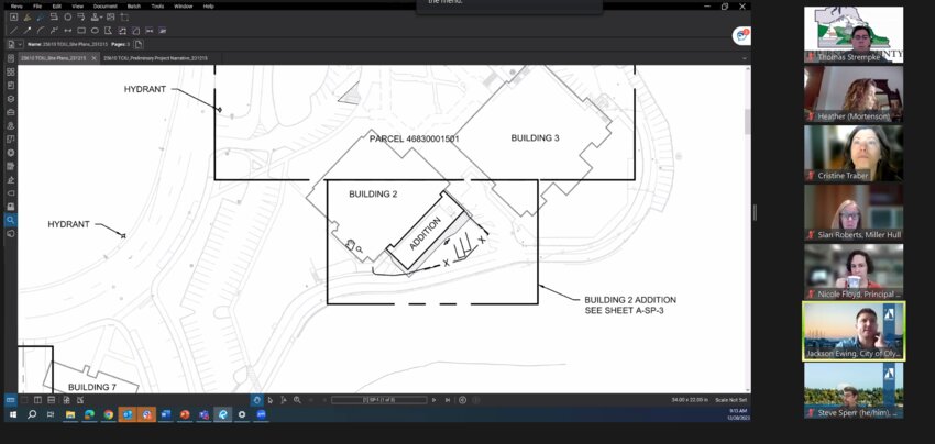 Olympia associate planner Jackson Ewing requires a detailed geotechnical report on the proposed addition to Building 2 of the Thurston County courthouse renovation project at 2000 Lakeridge Drive SW.