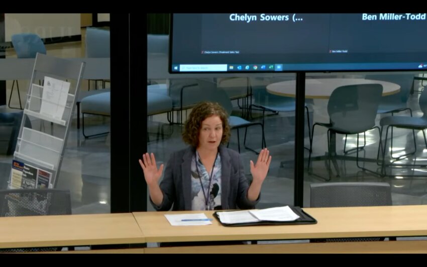 Climate Mitigation Senior Program Manager Rebecca Harvey explained the &ldquo;Switch is On&rdquo; campaign and Decarbonization Navigator Platform to the commissioners.