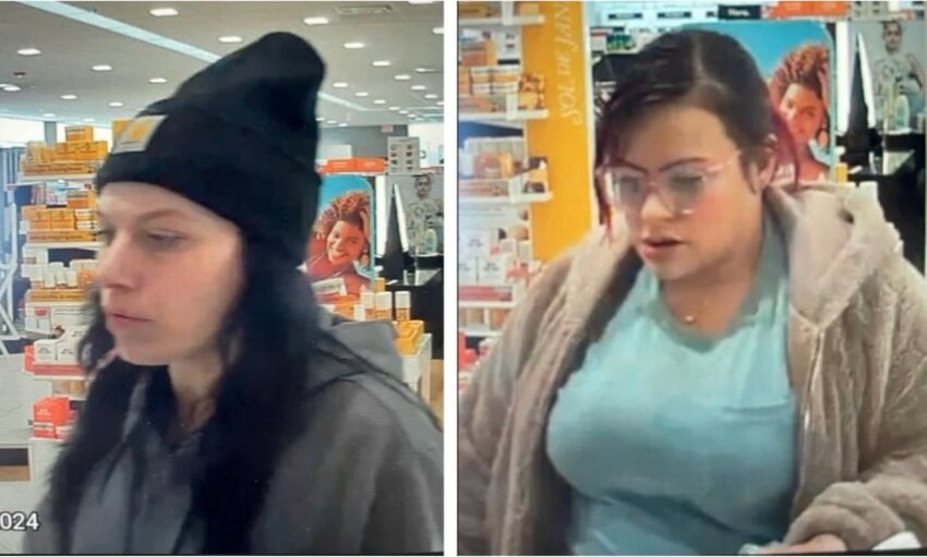 Photos of the two suspects alleged to have stolen from Ulta Beauty store.