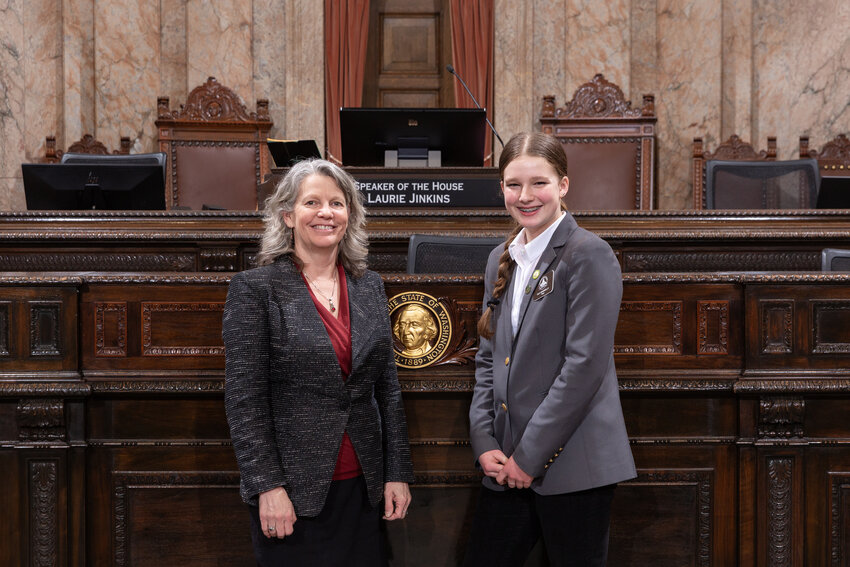 Lila Kennelly is one of the pages in the Washington State House of Representatives where one of her responsibilities is to support the Legislature&rsquo;s operation, among others.