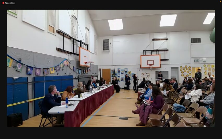 The Olympia School District (OSD) board held the first public hearing about school closures last night, February 26, 2024.