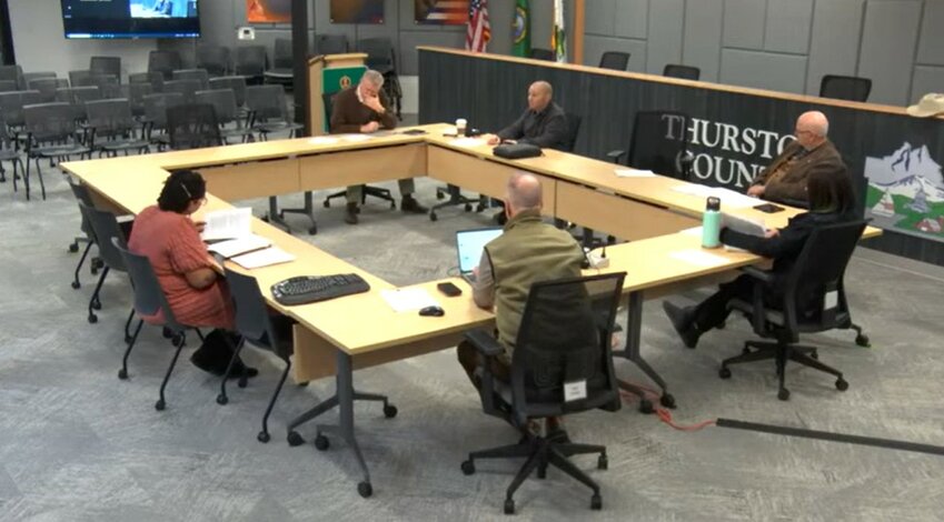 The Thurston County Board of Commissioners discussed possible adjustments to licensing fees for animals residing in the county's unincorporated areas during the Commissioner's Check-in meeting on March 4, 2024.