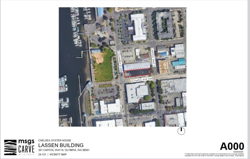 On Wednesday, April 3, 2024, the Olympia Site Plan Review Committee held a presubmission meeting for a proposed renovation of the Lassen Building from a commercial space into a restaurant.