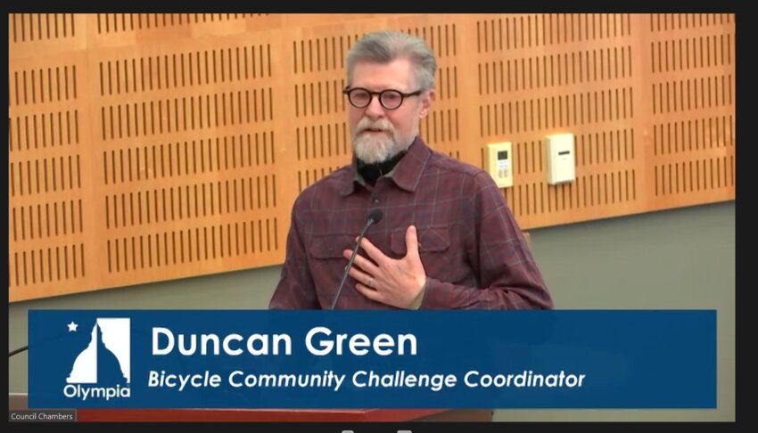 Duncan Green of Intercity Transit invites the Olympia community to participate in the 37th annual Bicycle Community Challenge (BCC) hosted by Intercity Transit in May.
