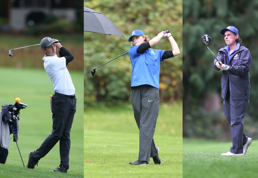 South Puget Sound Community College&rsquo;s Luke Fenner (photo 1), Grace Hurley (photo 2), and Vicki Steigner (photo 3) qualify for the 2024 Northwest Athletic Conference Golf Championships
