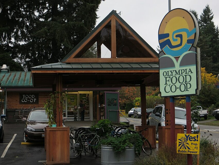 This image is of the front entrance to the Olympia Food Co-op's west Olympia location.