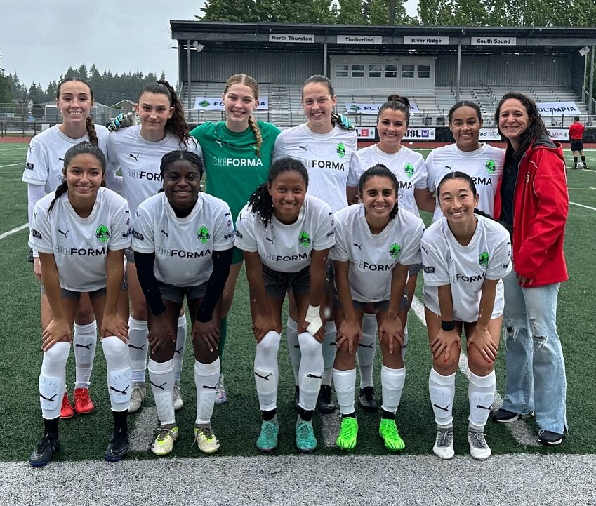 FC Olympia&rsquo;s women&rsquo;s (pictured here) and men&rsquo;s teams have had contrasting fortunes at the start of their 2024 USL campaigns.