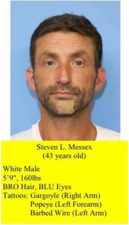 The Olympia Police are looking for Steven L. Messex, the alleged suspect in a homicide incident.