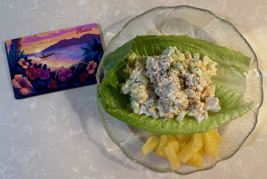 This chicken salad recipe from Hawaii is easy to make.