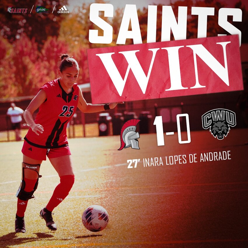 The Saints women’s soccer team got their first win of the season at the expense of the CWU Wildcats, thanks to the goal by Inara Lopez de Andrade