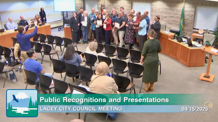 The Lacey City Council celebrated the first Lacey Community Academy graduation during its meeting on Tuesday, April 15, 2025. 