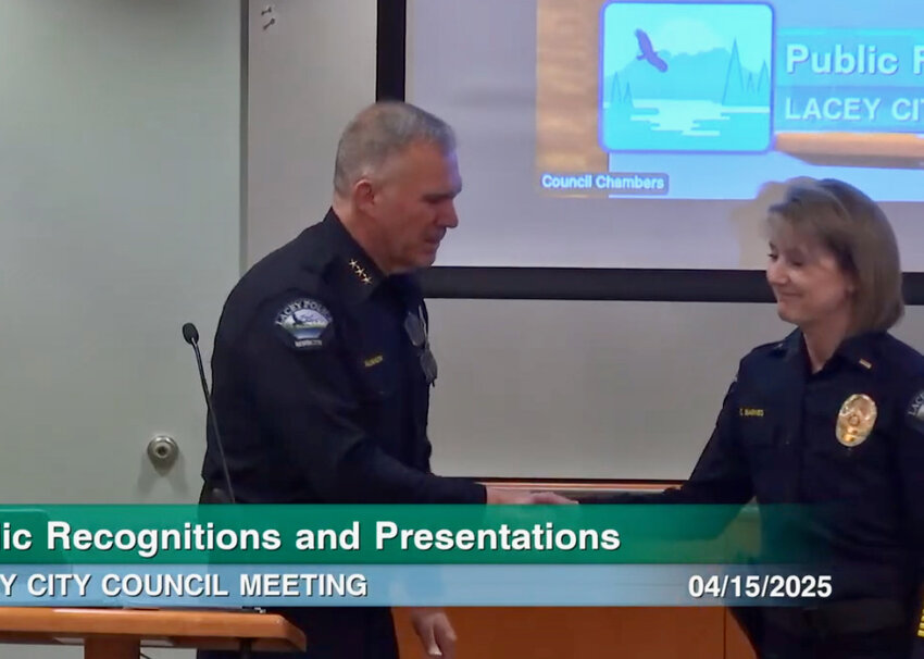 Lieutenant Shannon Barnes of the Lacey Police Department was publicly recognized at the Lacey City Council meeting on Tuesday, April 15, 2025, for her recent graduation from the FBI National Academy.&nbsp;
