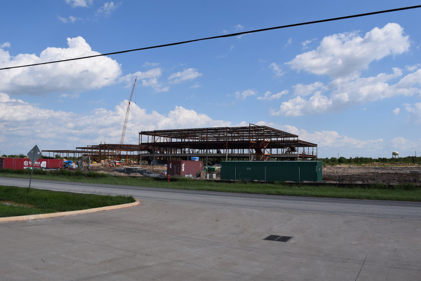 Katy ISD adopted its tax rate and budget at the Board of Trustees Aug. 24 meeting. Trustees also charged Superintendent Ken Gregorski with establishing a committee to decide on an official name for KISD Junior High 17. Pictured is progress as of Aug. 3 on JH 17.