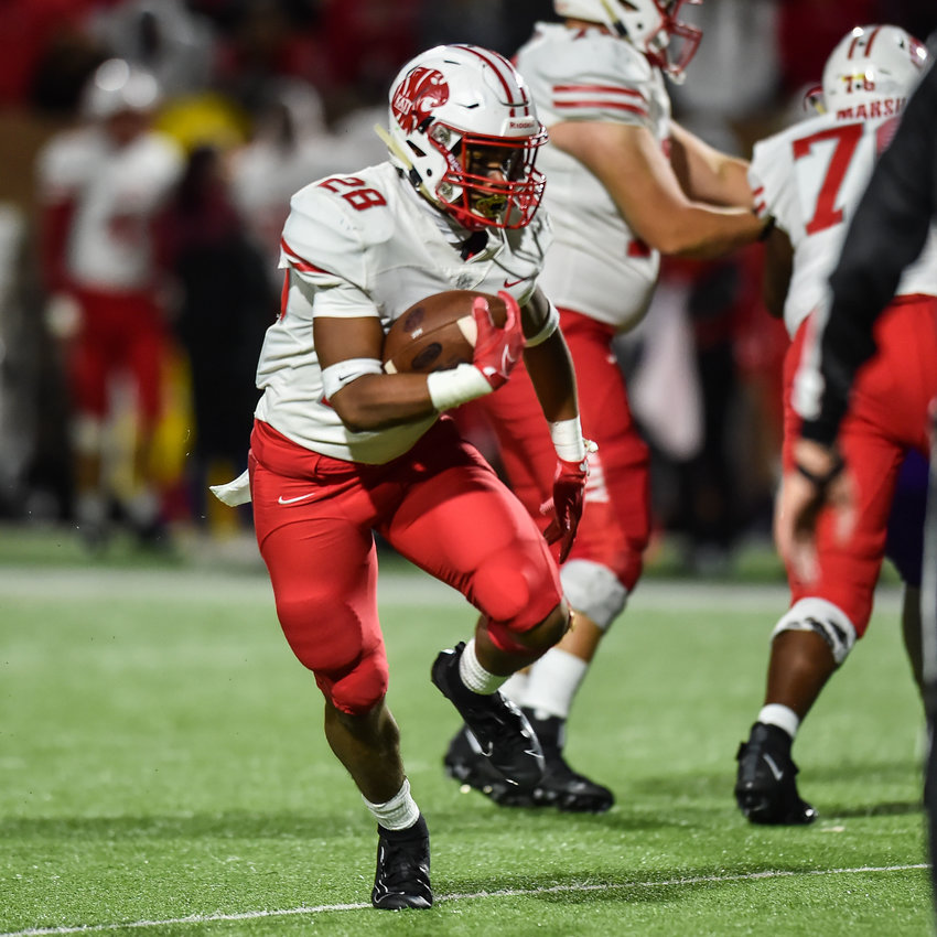 Katy senior running back Jalen Davis has scored five touchdowns in the Tigers' first two games of the season so far.