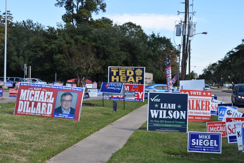 Record turnout throughout the country, including the three counties that comprise the Katy area left some results in the lurch Tuesday night right before press time. However, some candidates held strong leads making them the apparent winners of their respective races. In funding races, first responders and mobility passed in the Katy area while education bonds either didn&rsquo;t make it onto the ballot or failed.