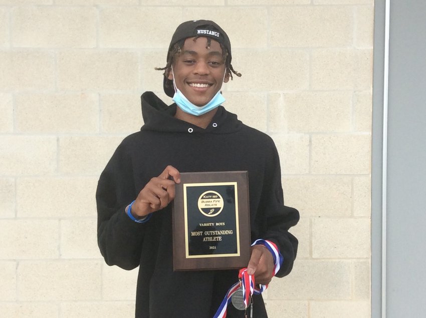 Taylor junior Hollis Robinson was named Outstanding Male Athlete of the Meet at the Bubba Fife Relays on Saturday, Feb. 27, at Paetow High.