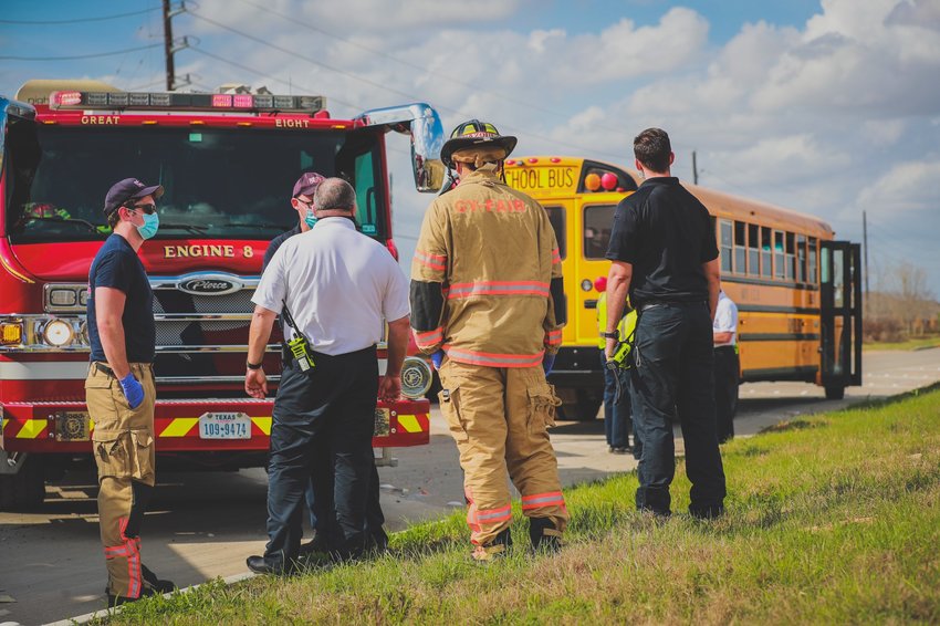Firefighters from Cy-Fair Fire Department responded to a minor accident in the 23,100 block of Stockdick School Road Friday afternoon.