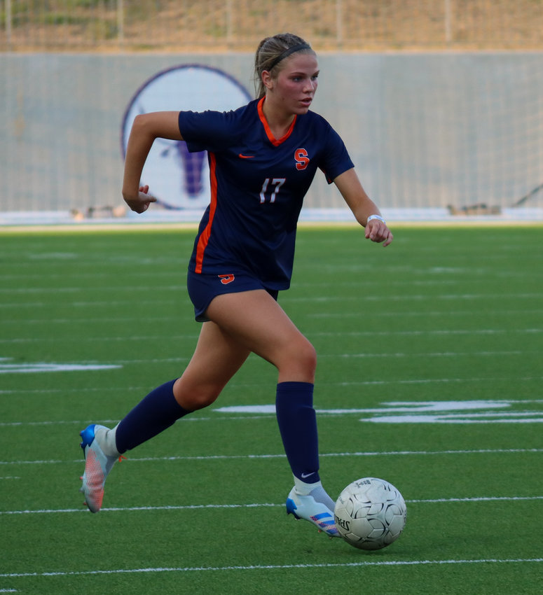 Seven Lakes sophomore forward Haydan Erck notched a hat-trick versus Elkins, scoring three goals in the Spartans&rsquo; 7-0 Class 6A bi-district playoff win on Friday, March 26, at Legacy Stadium.