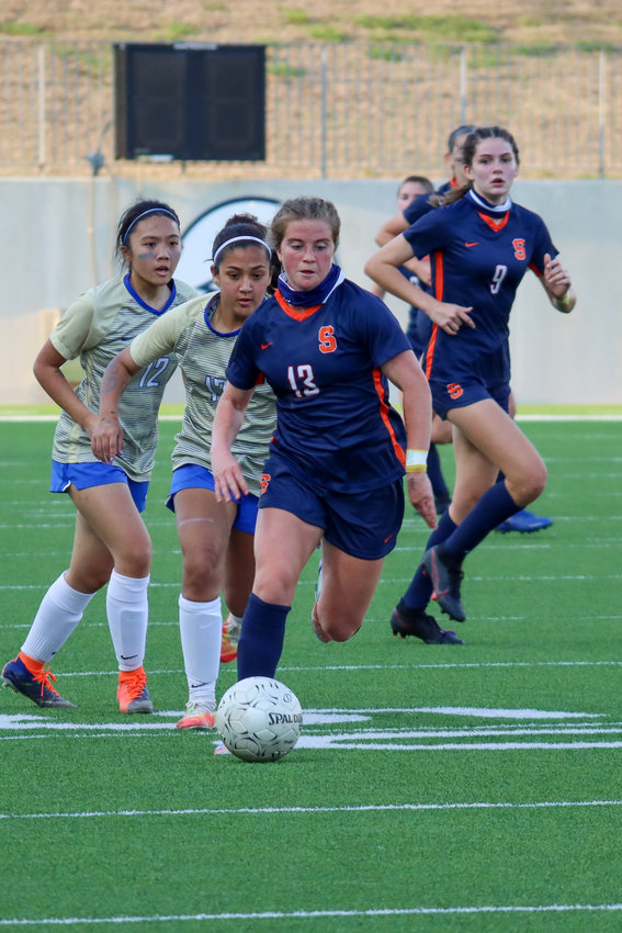 Seven Lakes senior Phoebe Harpole was named District 19-6A&rsquo;s girls soccer Most Valuable Player.