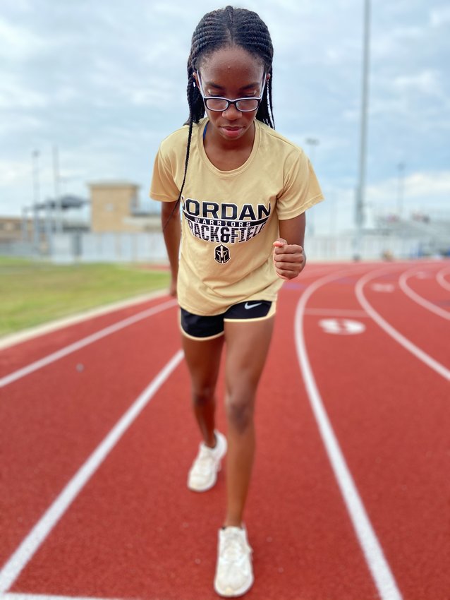 Jordan sophomore Tiyan Ogbeide is the track and field program&rsquo;s first state qualifier. She will compete in the 800-meter run at the Class 5A state meet on Friday, May 7, in Austin.