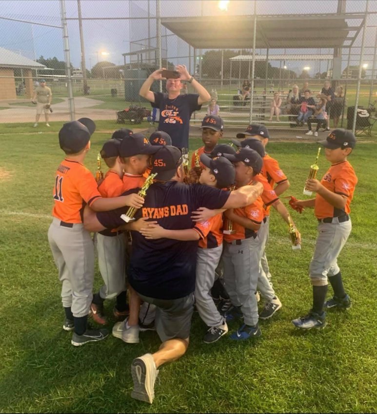 Baseball team huddle scenes such as this can be expected in the Katy American Little League Fall 2021 baseball season. Around 800 players are expected to register for the fall season this year and fans of America&rsquo;s game are excited to see young players enjoying themselves, league officials said.