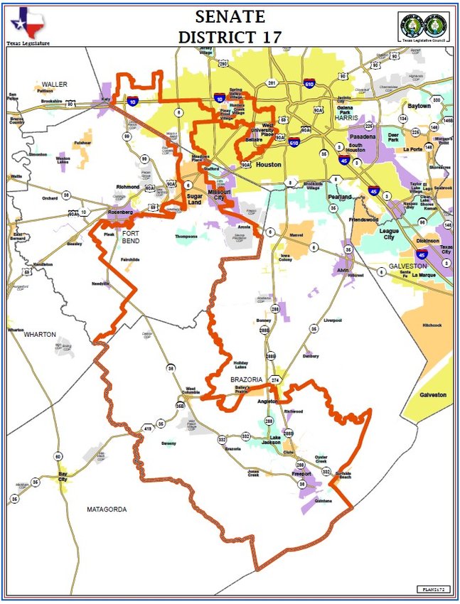 Partisan districting efforts combined with attempts to balance population numbers in Texas congressional districts have led to oddly shaped districts such as State Senator Joan Huffman&rsquo;s (R-Houston) 17th district which is vaguely shaped like an upside-down question mark. The combination also leads to accusations of gerrymandering &ndash; the practice of setting districts up to intentionally favor one party or to exclude voting blocs by examining voting patterns such as those of minorities.