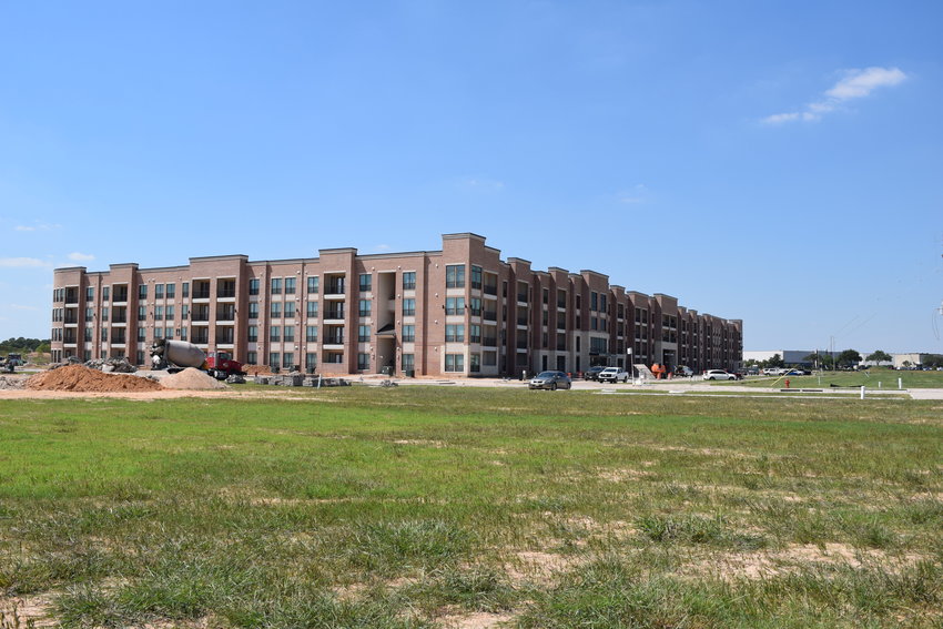 Crews are busy working on the Katy Boardwalk District, a public-private venture that will include a four-star hotel and about 90 acres of parkland just south of Katy Mills.