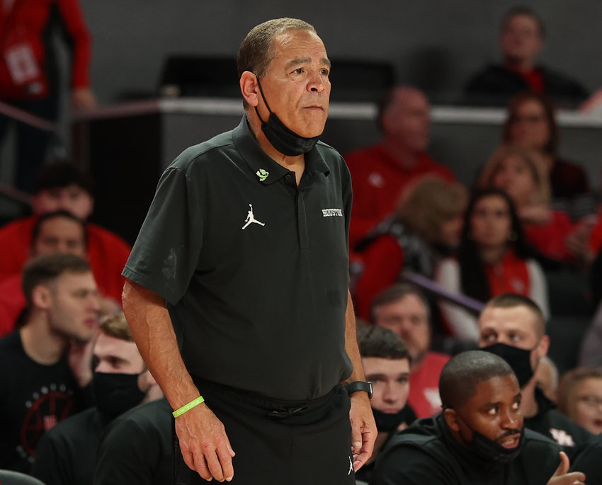 Houston Cougars head coach Kelvin Sampson during an NCAA men&rsquo;s basketball game between Houston and Wichita State on Jan. 8, 2022 in Houston, Texas.