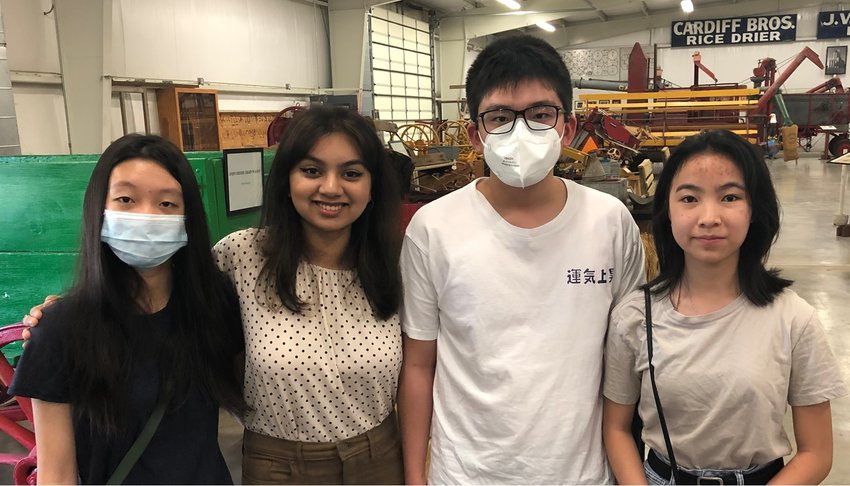 Regina Wu, Soha Jashwant, Jiajun Chen, and Kailin Huang were at the June 23 Coffee with the Mayors event to discuss their Swear 2 Care group and its adolescent mental health care support efforts.