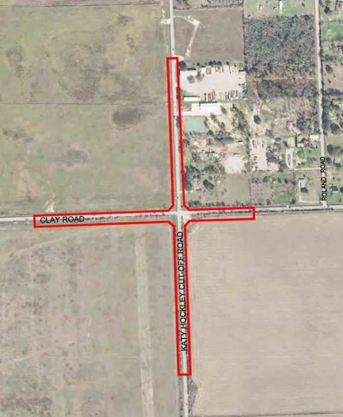 This map illustrates the Clay Road-Katy Hockley Cutoff Road intersection, which is due to undergo expansion to be less of a traffic bottleneck as more people move to the area.