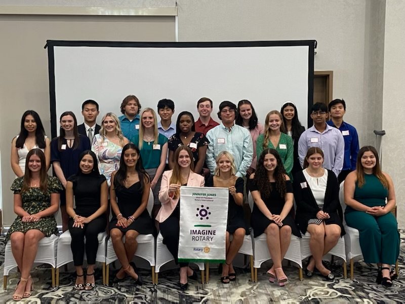 The Rotary Club of Katy presented scholarships to 27 graduates from the Katy ISD class of 2022 at a July 21 banquet. Scholarships ranged from $2,500 to $10,000 each. These scholarships are funded annually by the annual Katy Triathlon (katytriathlon.org) and the Katy Rice Festival. Pictured on the front row are, from left, Jayden Polk, Angelica Meza Navarro, Paula Rubio, Millicent Kennedy, Ava Conroy, Samantha Feinberg, Kayla Platz and Angela Lopez. On the middle row, from left, are Breeasia Garza, Kristen Justilian, Ana Walsh, Kathryn Kyrisch, Lauren Forney, Colin Wall, Abby Ward and Lakshya Gupta. On the top row, from left, are Ryan Chen, Naasson Crowell, Jachin Choi, Austin Brown, Allison Mabry, Claudia Garrett and Filbert Presley. Not pictured: Evan Abboud, Laura Davis, Mia Ferow and Nicholas Cernosek.