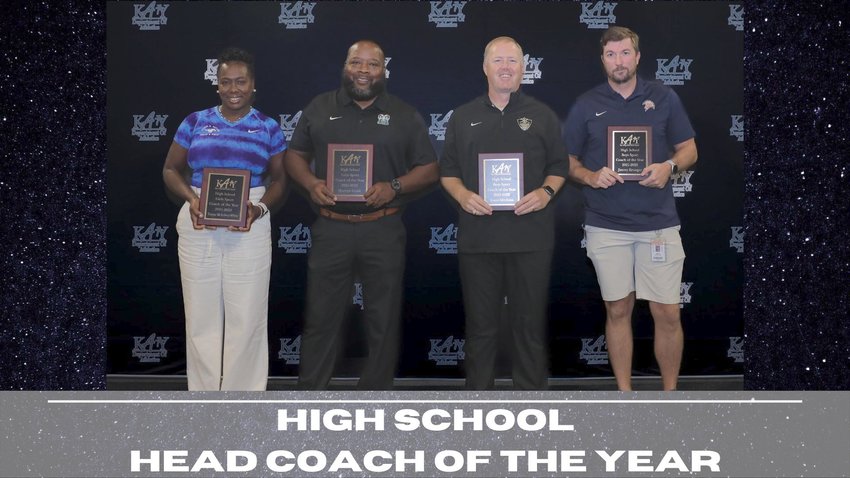 Seven Lakes Jimmy Kreuger, Jordan&rsquo;s Jason Meekins, Taylor&rsquo;s Tonya McKelvey-White and Mayde Creek&rsquo;s Mareon Lewis were named the Katy ISD high school head coaches of the year.