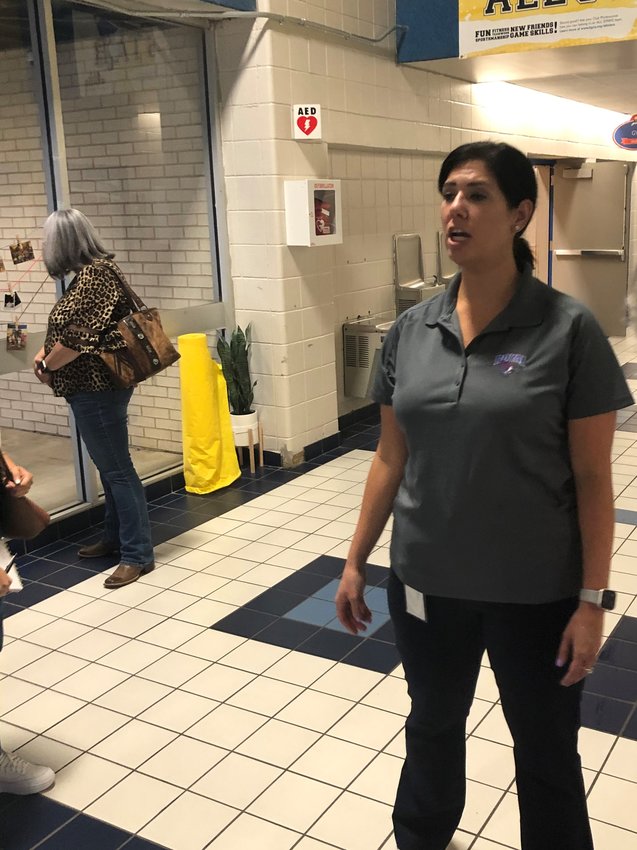 Royal STEM Academy principal Kaetlyn Miksch said her campus needed a fire sprinkler system similar to ones at the other four campuses. The campus does not presently have such a system. She said replacing the doors at the school&rsquo;s main entrance is also a necessity to control access.