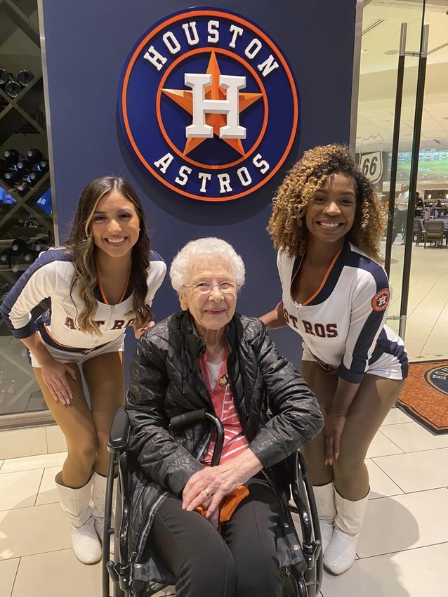 The Houston Astros honored World War II veteran Thelma Williams of Katy by inviting her to a World Series game.
